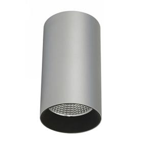 DL300099  Eos 20; 20W Silver & Black Surface LED Spotlight 1480lm 10° 2700K IP20